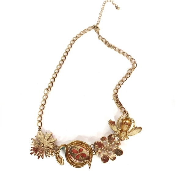 Costume Jewelry Necklace with Bee and Snake - Picture 4 of 5